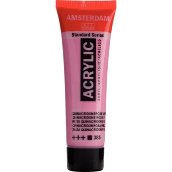 Vodová barva Akrylová barva Amsterdam Standard - 385 Quinacridone Rose Light Objem: 20 ml