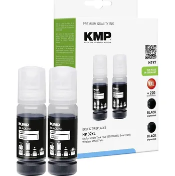 KMP Ink refill náhradní HP 32XL, 1VV24AE kompatibilní Dual černá 140 ml H197 1769,0001