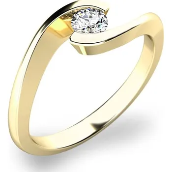 Prsten Dámský prsten přírodní diamant 0.150 ct G/SI 10842D-ZL velikost 53