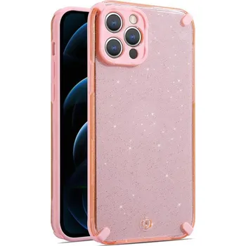 Pouzdro na mobilní telefon Pouzdro Armor Glitter pro Iphone 12 Pro růžové
