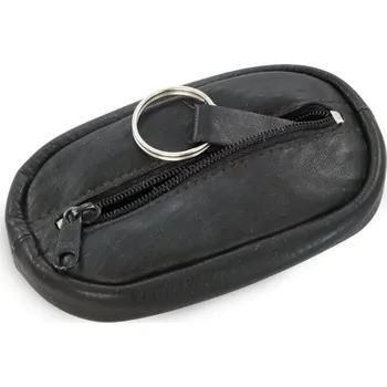 Peněženka Kožená klíčenka Arwel 0366 - černá