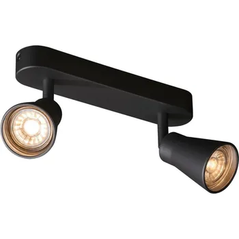 Svítidlo BIG WHITE AVO DOUBLE nástěnné a stropní svítidlo, dvě žárovky, QPAR51, černé, max. 2x50W 1000889