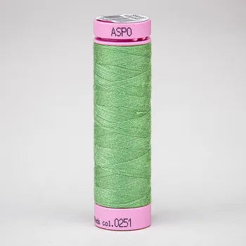 Nit Univerzální šicí nit Amann ASPO 120 polyesterová, světlá lesní zelená 0251, návin 100m