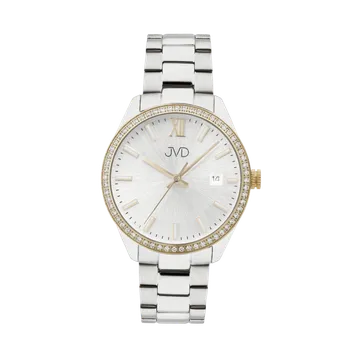 Hodinky Dámské náramkové designové hodinky JVD JVD JG1011.3 se zirkony na okolo číselníku (POŠTOVNÉ ZDARMA!!)