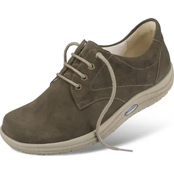 Pánská zdravotní obuv Pánské šněrovací polobotky, velurová useň, béžová: 41