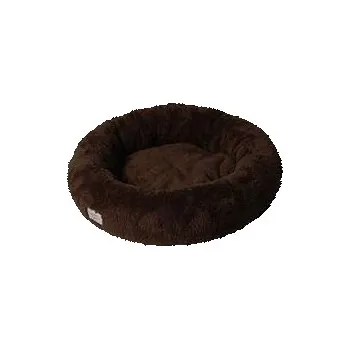 Pelíšek pro psa Pelech Amélie plyš kulatý 60cm Hnědá A21 1ks