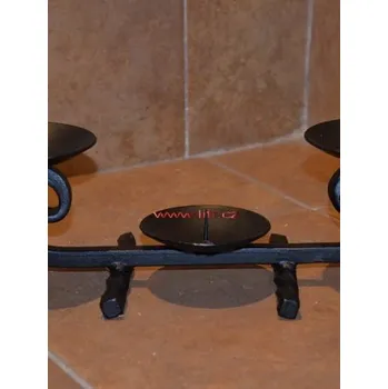 Svícen Kovaný, kovový svícen Troj