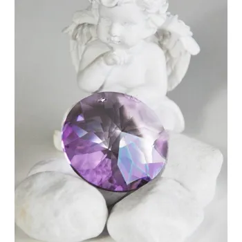 Drahý kámen KŘIŠŤÁL FENG SHUI SLUNÍČKO FIALOVÉ