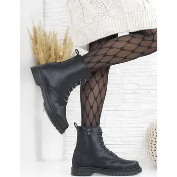 Dámská zimní obuv Cathay moda Černé kotníkové boty 3209-1B Velikost: 39