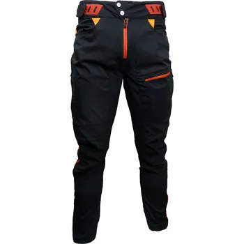 Cyklistické kalhoty HAVEN Cyklistické kalhoty dlouhé bez laclu - SINGLETRAIL LONG - červená/černá