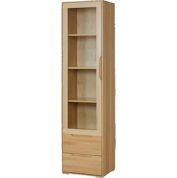 Knihovna Vitrína pravá buk KW420