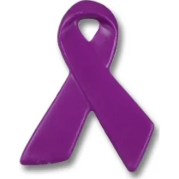 Odznak (pins) 29mm Stuha plastová - fialová