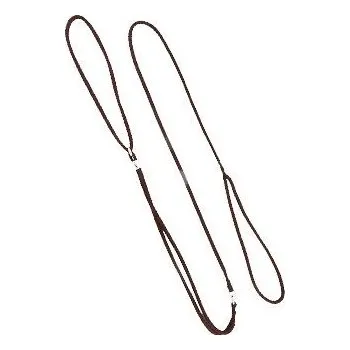 Vodítko pro psa Vodítko DINOFASHION předváděcí šňůra 130cm/7mm hnědé