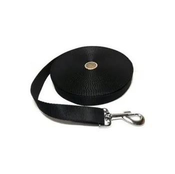 Vodítko pro psa Vodítko DINOFASHION stopovací popruh černé 20m/2,5cm