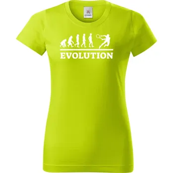 Evolution tenis, bílý tisk - Dámské tričko Basic - Nejoblíbenějí - 2XL