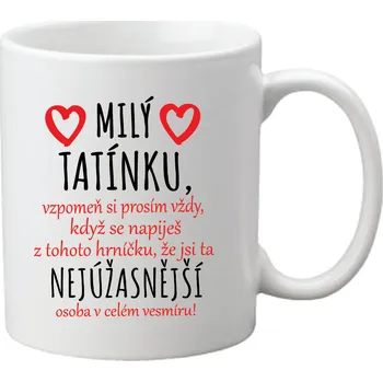 Sada nádobí Fajntričko Hrnek - Vzkaz pro Taťku