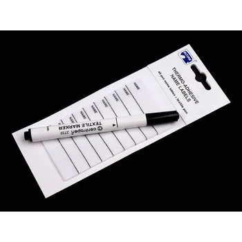 Nažehlovací štítek s popisovačem