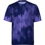 HOLOKOLO Cyklistický dres s krátkým rukávem - NIGHTFALL MTB - modrá/černá