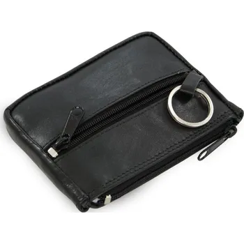 Peněženka Kožená klíčenka Arwel 0373 - černá