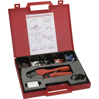 Kleště Legrand 037692 sada krimpovacích kleští dutiny na kabely, 50 do 10 mm², vč. sortimentu dutin na kabely v kufru