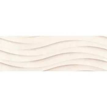 Obklad Oregon cream onda - obkládačka rektifikovaná 25x75 krémová lesk 161512