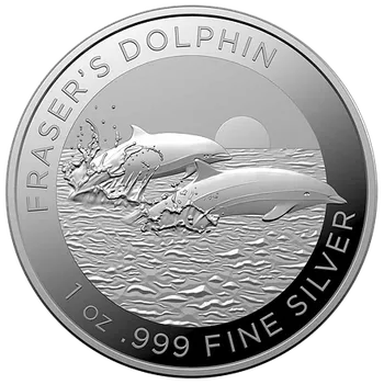 Stříbrná mince 1 Oz Fraser's Dolphin (Plískavice saravacká) 2021