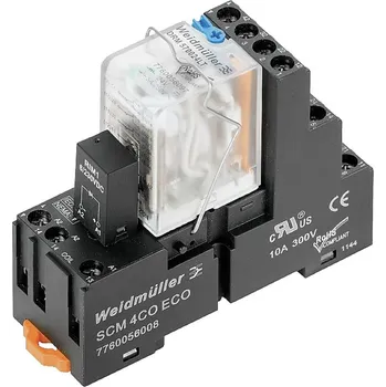 Relé Weidmüller DRMKIT 220VDC 2CO LD/PB vazební relé 220 V/DC 10 A 2 přepínací kontakty 10 ks