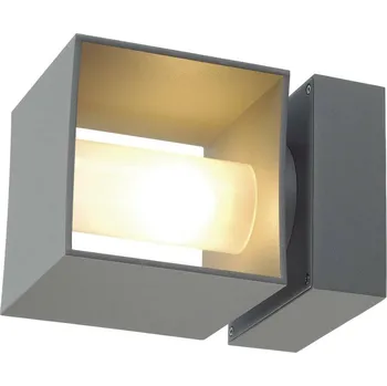 Venkovní osvětlení BIG WHITE SQUARE TURN, venkovní nástěnné svítidlo, QT14, IP44, stříbrošedé, max. 42 W 1000335
