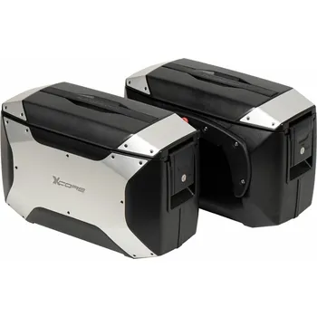 Motodoplněk Boční kufry Hepco Becker Xcore C-Bow 2x18l černo stříbrné