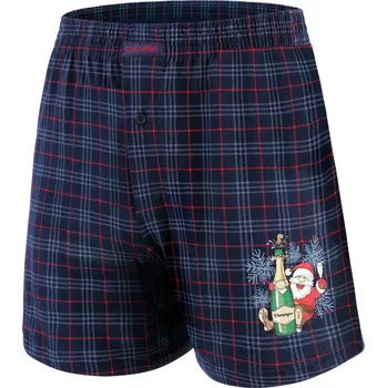 Trenýrky pánské vánoční trenky CORNETTE 015/10 Champagne3 Barva: tm.modrá, Velikost: L