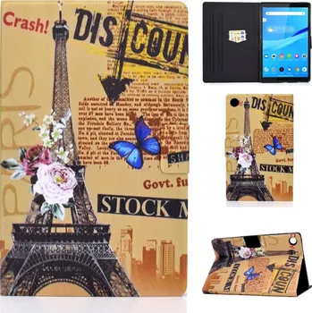 Pouzdro na tablet VSECHNONAMOBIL 53311 ART Zaklápěcí obal Lenovo Tab M10 Plus 3. generace EIFFEL TOWER