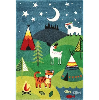 Koberec MERINOS Dětský kusový koberec lesní ZVÍŘÁTKA 120x170
