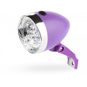 Cyklosvítilna Le Grand Světlo přední SUNLIGHT II 3x led 3 bat.AAA fialová