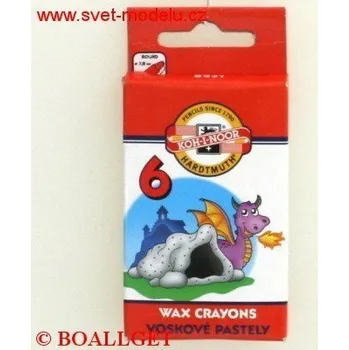 Pastely 8231/ 6 voskové KOH-I-NOOR 7823106