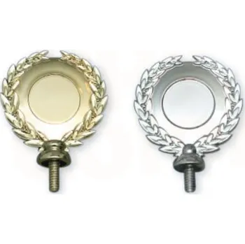 Plastový držák na emblém - zlato, stříbro - 45 mm