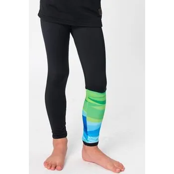Dívčí legíny Dětské sportovní legíny Drexiss Shapes - green blue velikost 128-134