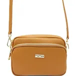 Kožená kabelka MiaMore 01-062 DOLLARO - camel
