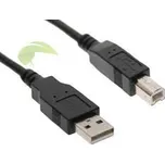 USB kabel A-B 1,8m, černý na propojení tiskárny s počítačem