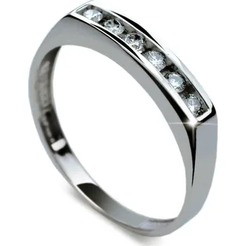 Prsten Dámský prsten bílé zlato 585/1000 přírodní diamant G/SI DF1863 velikost 46