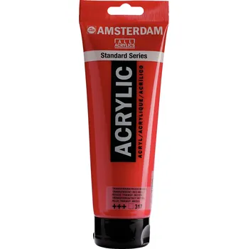 Vodová barva Akrylová barva Amsterdam Standard - 317 Transparent Red Medium Objem: 250 ml