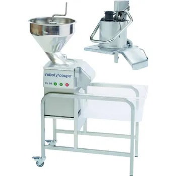 Kráječ na chleba ROBOT COUPE s.n.c. KROUHAČ ZELENINY CL 55 E/AM, 400V S AUTOMAT. HLAVOU + PŘÍTL. PÁKA