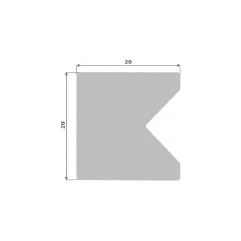 Stavební profil HRANOLEK S VÝSEČÍ OPP