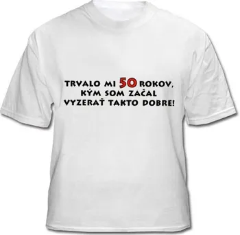 Pánské tričko Tričko k 50 pro muže SK bílé XXXL