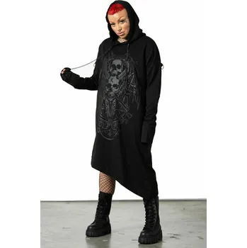 Dámská mikina mikina s kapucí dámské - Dispare Asymmetrical - KILLSTAR - KSRA005264 - L