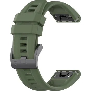 VSECHNONAMOBIL 57112 SIMPLE Silikonový řemínek pro Garmin Enduro 2 / Tactix 7 zelený
