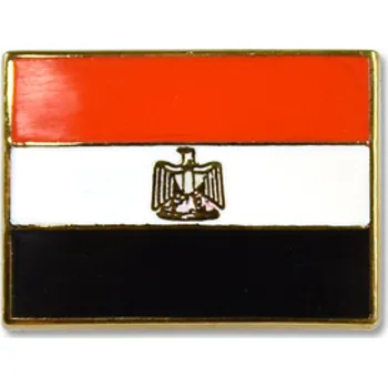 Odznak (pins) 18mm vlajka Egypt - barevný