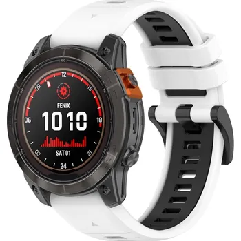 Příslušenství k chytrým hodinkám VSECHNONAMOBIL 63083 SPORTY Univerzální řemínek pro Garmin Fenix 7 Pro / 7 Pro Solar / 7 Pro Sapphire bílý