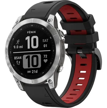 Příslušenství k chytrým hodinkám VSECHNONAMOBIL 61261 SPORTY Univerzální řemínek pro modely Garmin Instinct černý-červený