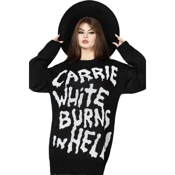 Dámský svetr svetr dámské Carrie - Black - KILLSTAR - KSRA009695 - XXL