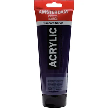 Vodová barva Akrylová barva Amsterdam Standard - 568 Permanent Blue Violet Objem: 250 ml